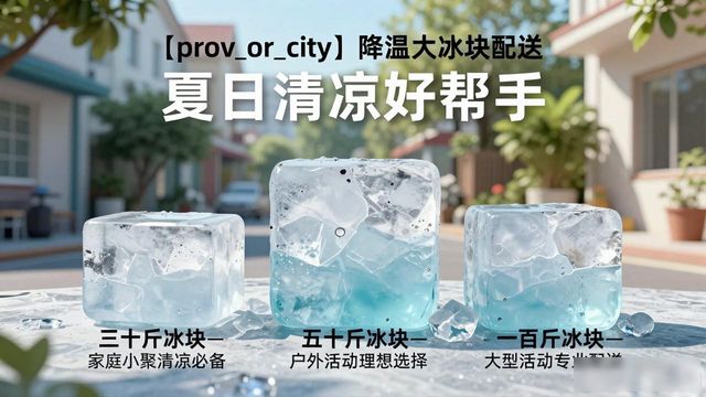 门头沟降温大冰块配送_海鲜排档降温解决方案_高温天气大冰块配送